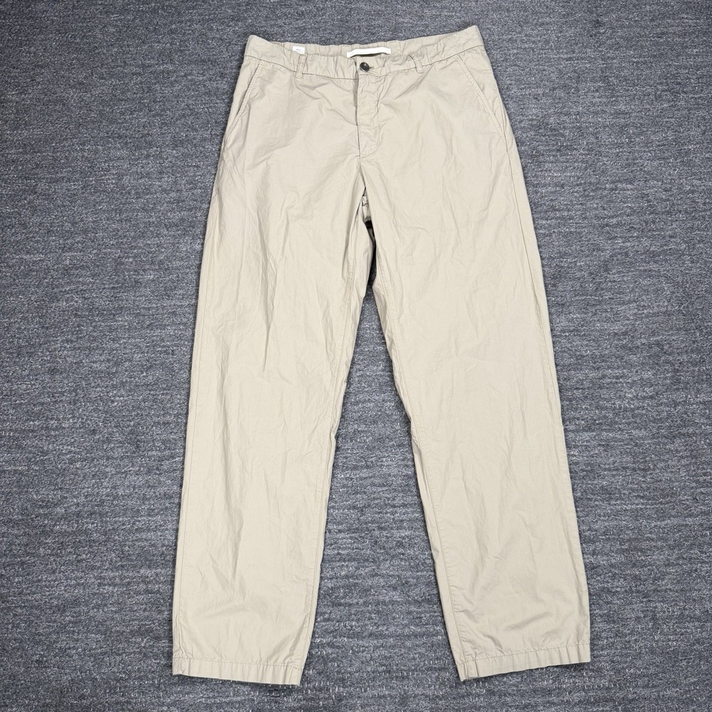 Norse Projects Aros Light Twill Chino Pants Men 32 Beige Lightweight Office